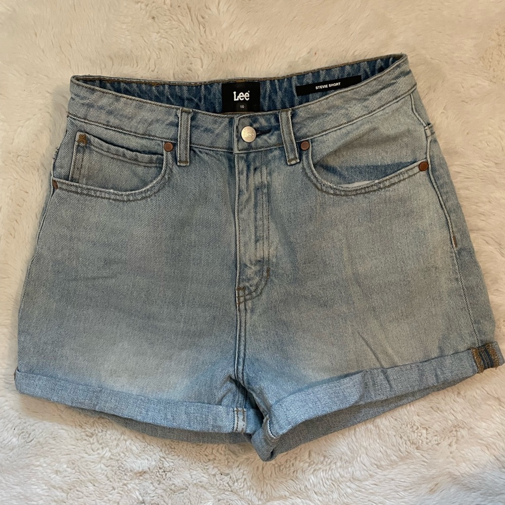 High rise denim shorts from Lee